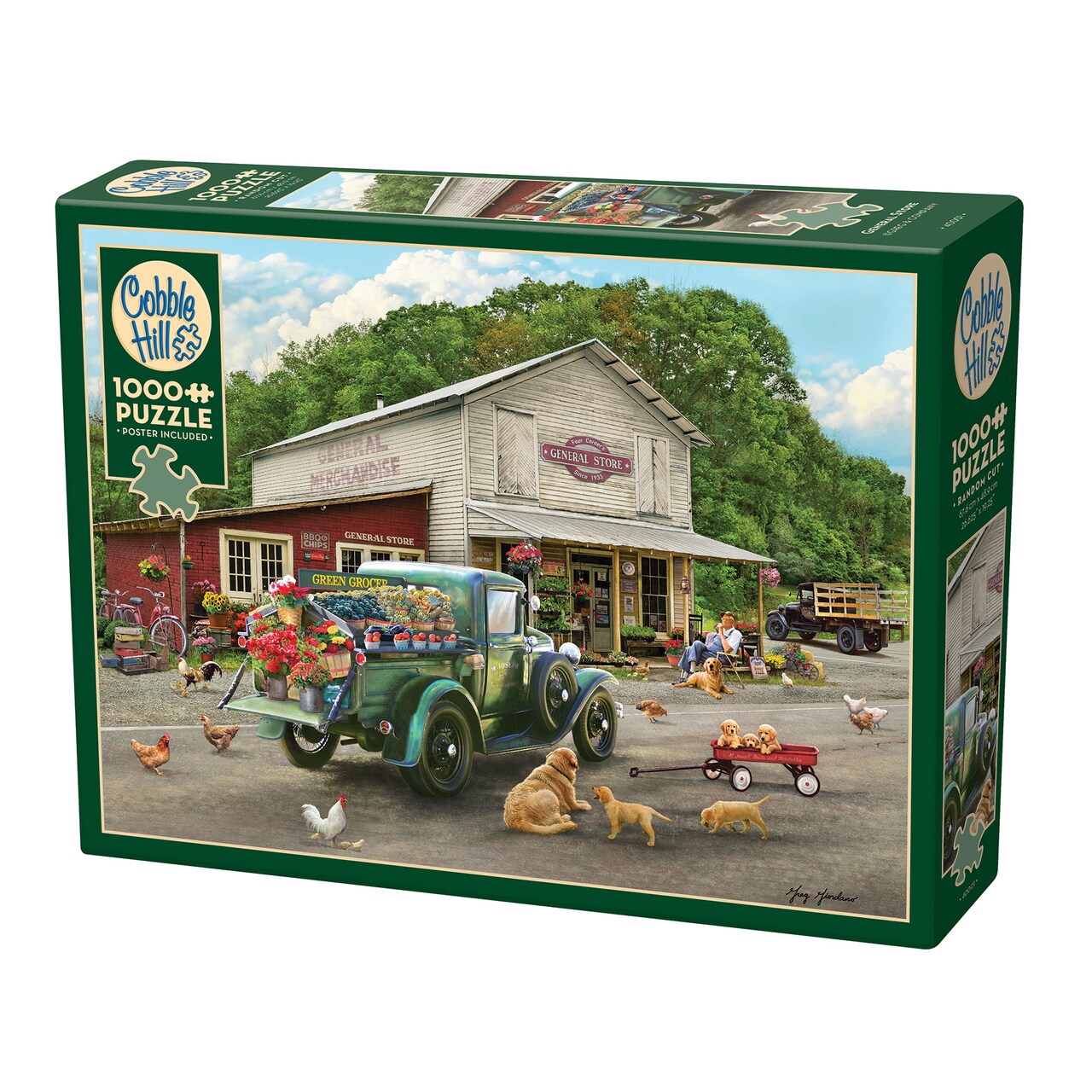 Cobble Hill 1000 Piece Puzzle: General Store - Reference Poster Included, High Quality Jigsaw, Earth Friendly Materials